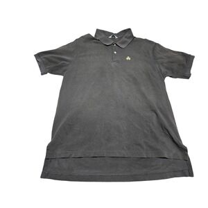 Brooks Brothers Golden Fleece Gray Cotton Polo Shirt Short Sleeve Men's L‎